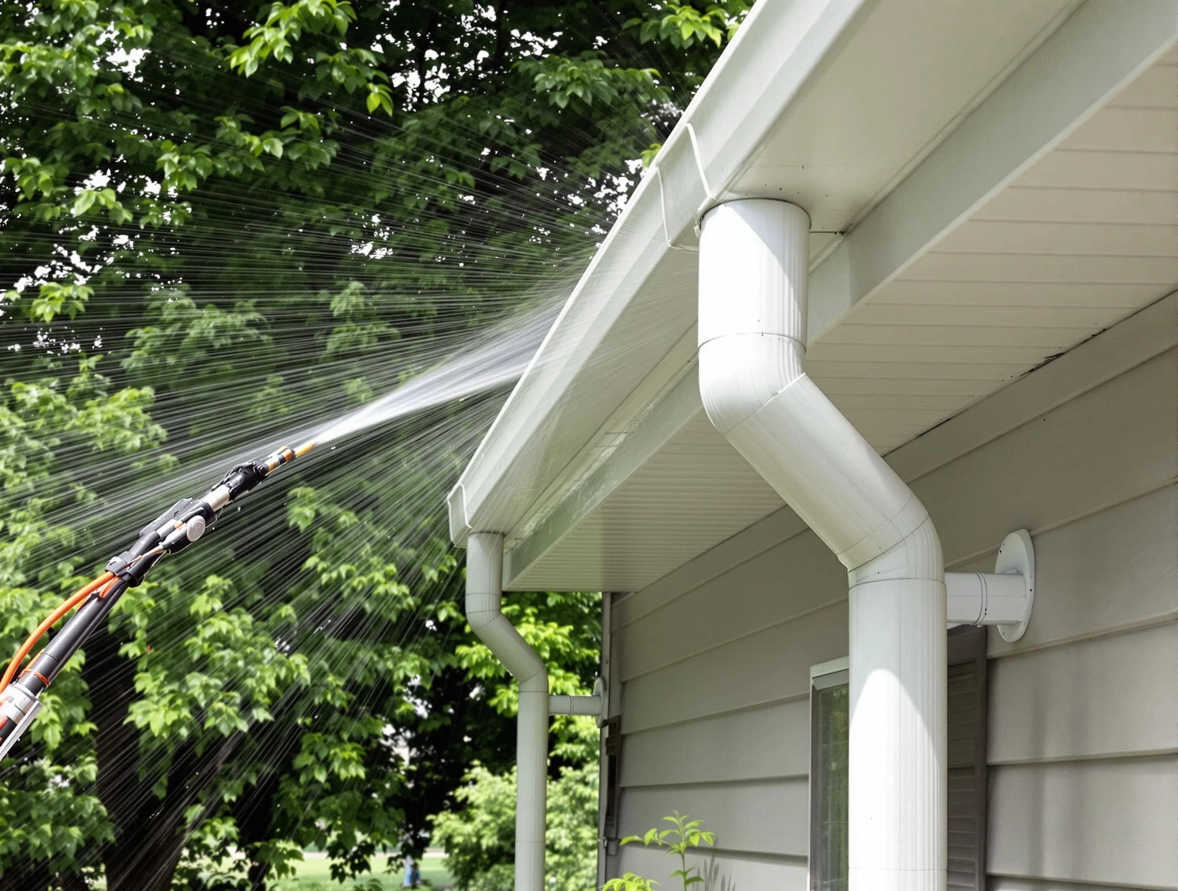 Cleared gutters by Maple Heights Roofing Company for a clean drainage system in Maple Heights, OH