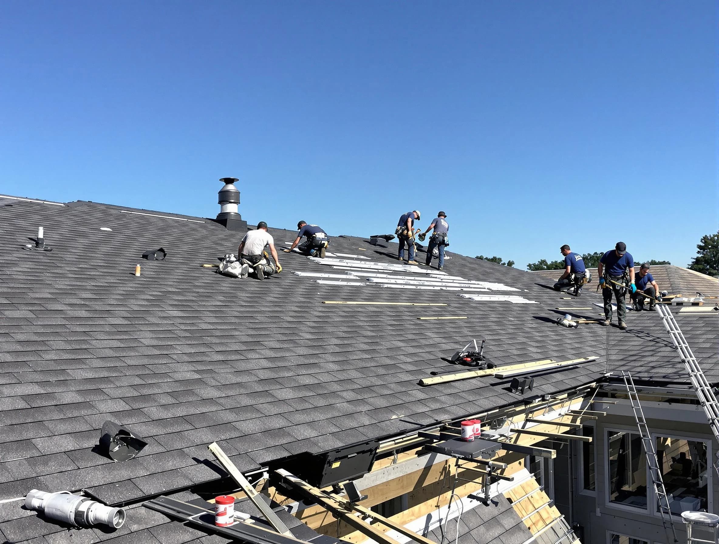 Maple Heights Roofing Company experts performing roof installation in Maple Heights, OH